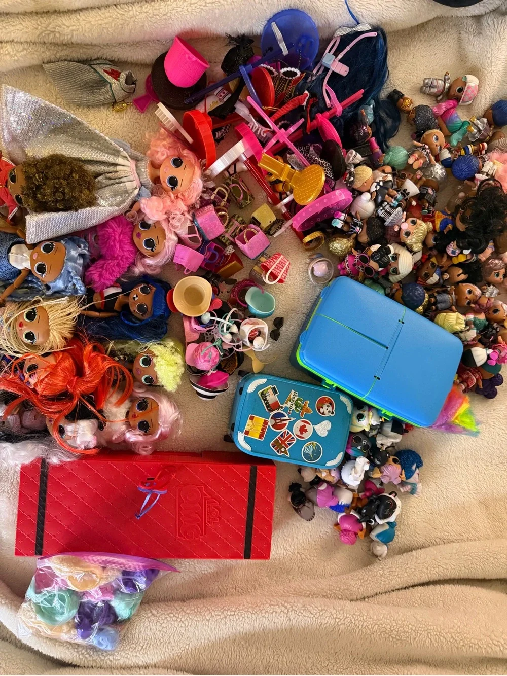 L.O.L. Surprise! Dolls Assortment with Red, Blue, Pink & Orange Hair